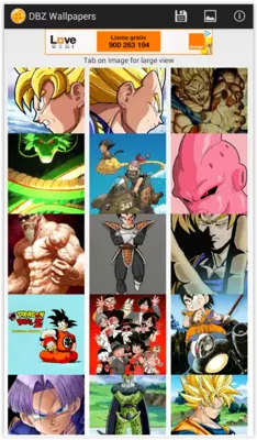 DBZ Wallpapers android App screenshot 7